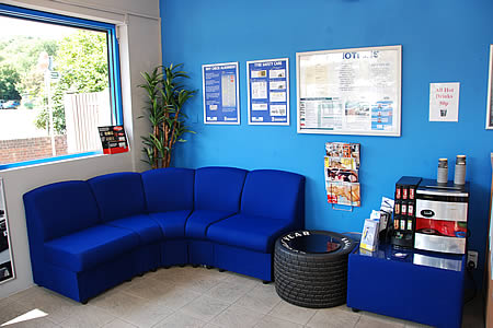 Waiting and reception area